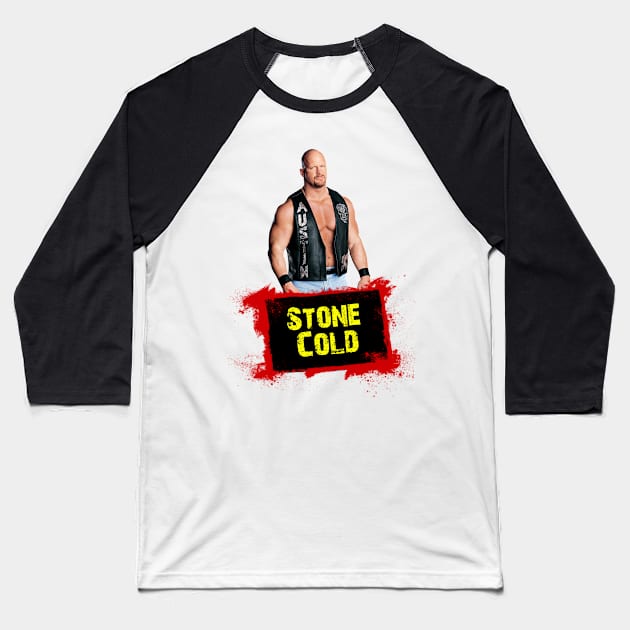 Stone Cold Baseball T-Shirt by Money Making Apparel
